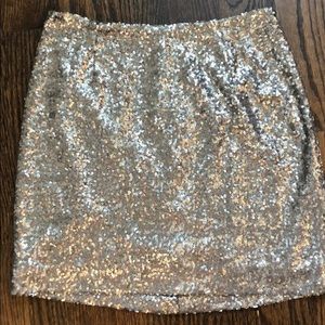 Sequin mini skirt